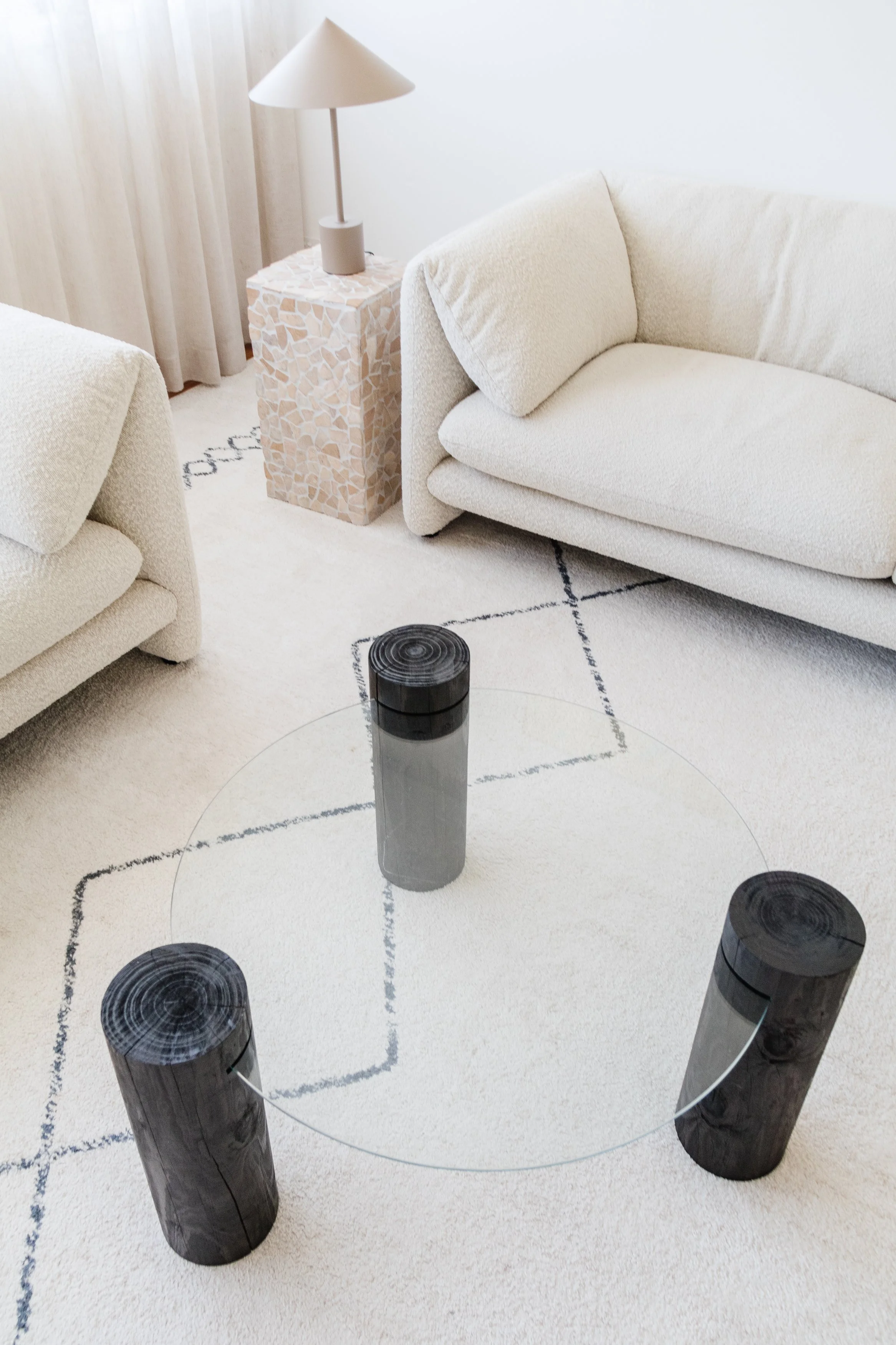 Timber and discount glass coffee table